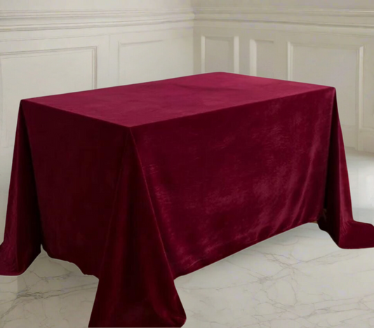 REVERSE Nappe en velours rouge