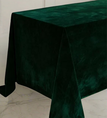 REVERSE Nappe en velours vert